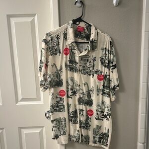 Coca Cola Cream and Red Graphic Shirt